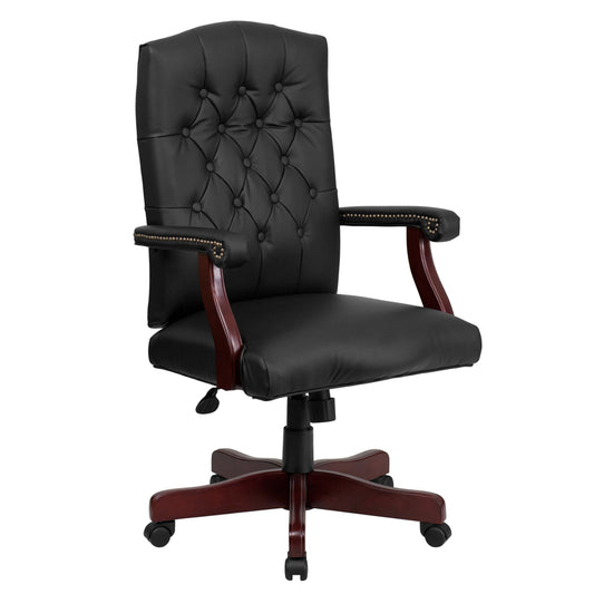 Flash Furniture Black Leather Office Chair