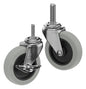 CasterDepot Threaded Stem Casters - Thermo-Rubber Wheel - Capacities Up To 110 lbs