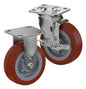 CasterDepot Top Plate Casters - Thermo-Urethane Wheel- Capacities Up To 800 lbs