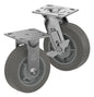 CasterDepot Top Plate Casters - Thermo-Rubber Wheel - Capacities Up To 600 lbs