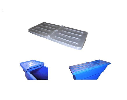 Bayhead Hinged Lids for Nestable Tilt Trucks & Self-Dumping Hoppers