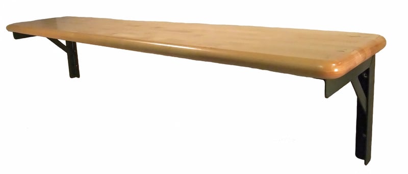 Wall Mounted Locker Room Bench - 334