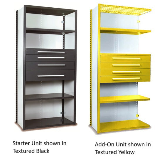 V-Grip™ Shelving With Drawer Units - 84"H (1 of 3)