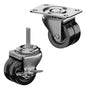 CasterDepot Low Profile Casters - Polyolefin Wheel - Capacities Up To 300 lbs