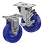 CasterDepot Top Plate Casters - Solid Urethane Wheel - Capacities Up To 350 lbs