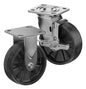 CasterDepot Top Plate Casters - Glass-Filled Nylon Wheel- Capacities Up To 1250 lbs