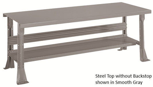 Adjustable Height Open Leg Workcenter - 2300 Series With Shelf (6 of 8)