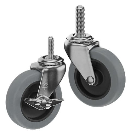 CasterDepot Threaded Stem Casters - Thermo-Urethane Wheel - Capacities Up To 120 lbs