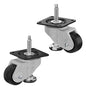 CasterDepot Leveling Casters - Nylon Wheel - Extended Foot Adjustment - Capacities Up To 700 kg