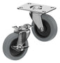 CasterDepot Top Plate Casters - Thermo-Urethane Wheel - Capacities Up To 120 lbs