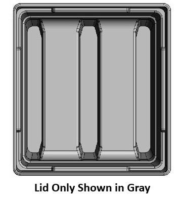 Fibertech Caster Bins & Lids (F233, F236 & F245)
