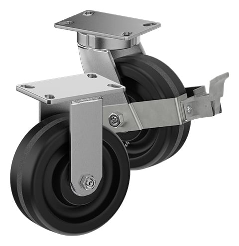 CasterDepot Top Plate Casters - Phenolic Wheel - Capacities Up To 3500 lbs