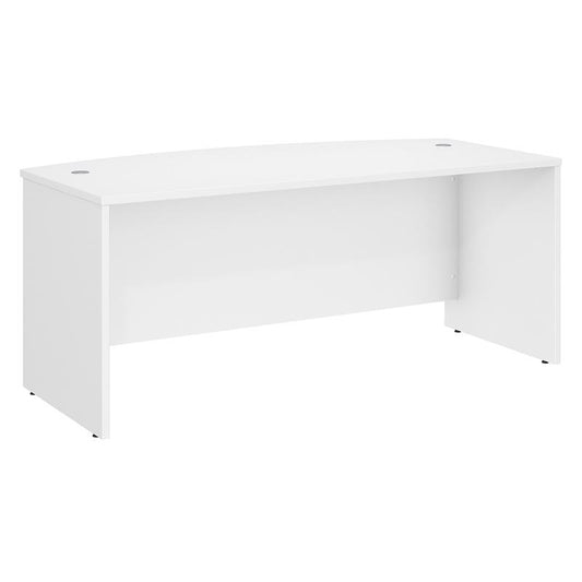 Bush Furniture Studio C 29.84 in. H X 71.02 in. W X 35.43 in. L Rectangular Bow Front Desk