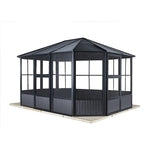 Sojag Charleston Galvanized Steel Solarium 9 ft. H X 12 ft. W X 15 ft. L