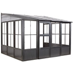 Sojag Charleston Galvanized Steel Solarium 8 ft. H X 10 ft. W X 13 ft. L