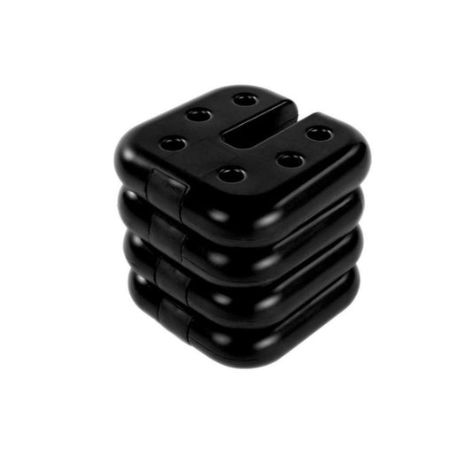 Crown Shade 5 lbs Black Plastic Weight Plate 4 pk