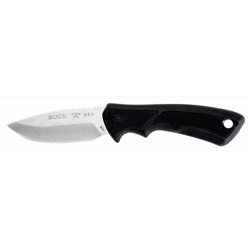 Buck Knives Black 420 HC Stainless Steel > 6 in. Fixed Blade Knife