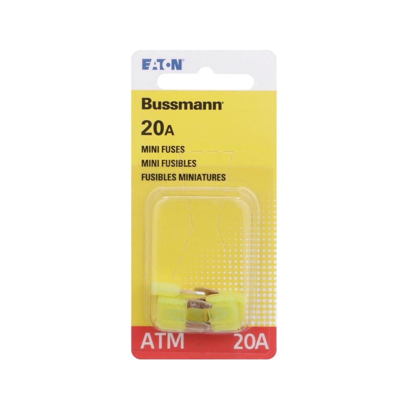 Bussmann 20 amps ATM Yellow Blade Fuse 5 pk