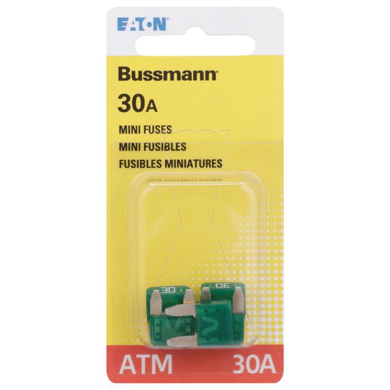 Bussmann 30 amps ATM Green Blade Fuse 5 pk
