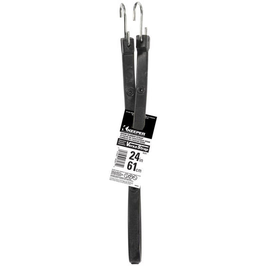 Keeper Black Tarp Strap 24 in. L X 0.315 in. 1 pk