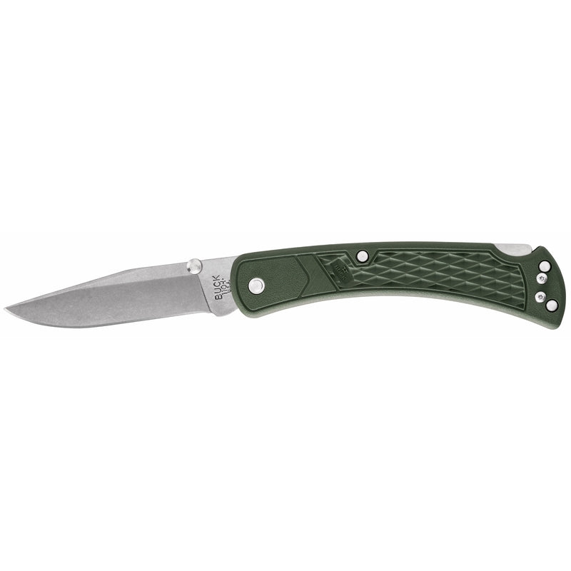 Buck Knives Slim Select Green 420 HC Steel > 6 in. Folding Knife