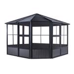 Sojag Charleston Solarium 9 ft. H X 12 ft. W X 12 ft. L