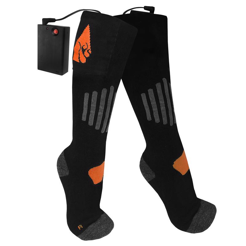 ActionHeat Unisex Heated S/M Socks Black