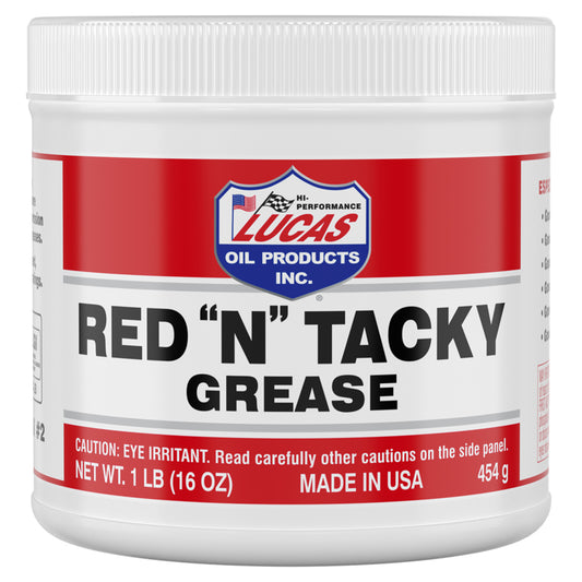 Lucas Oil Products Red 'N' Tacky Red Lithium Grease 16 oz