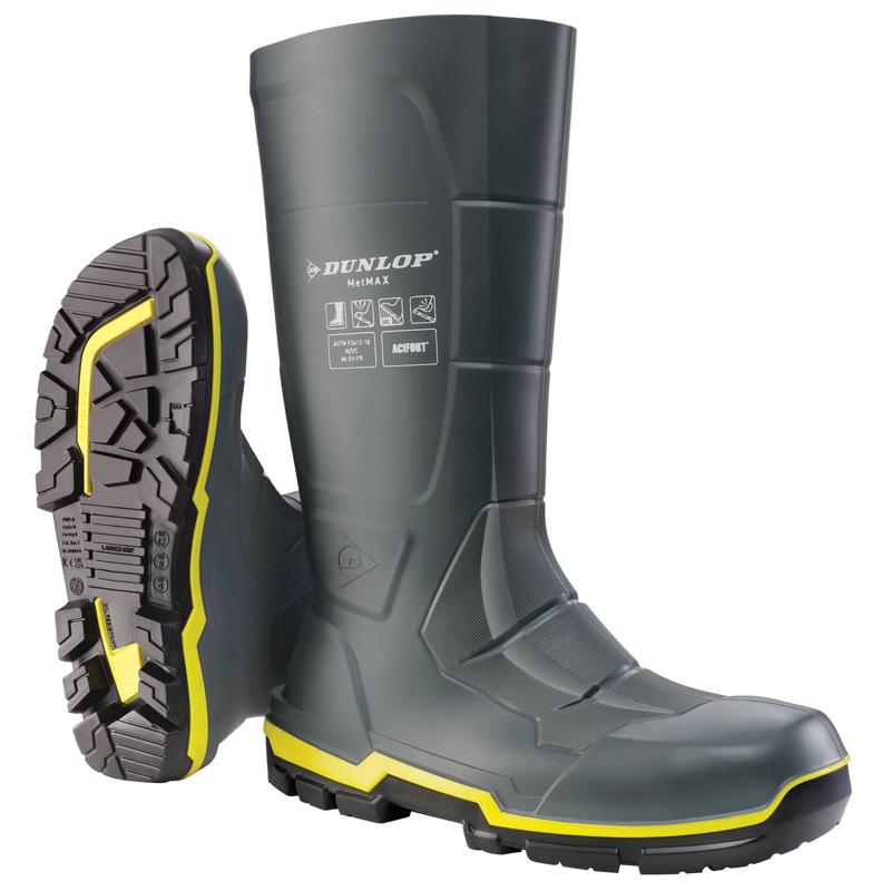 Dunlop Boots 8 US Gray 1 pair Waterproof