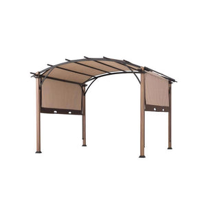 Living Accents Fabric Arched Pergola 8.3 ft. H X 10 ft. W X 10 ft. L A106000507
