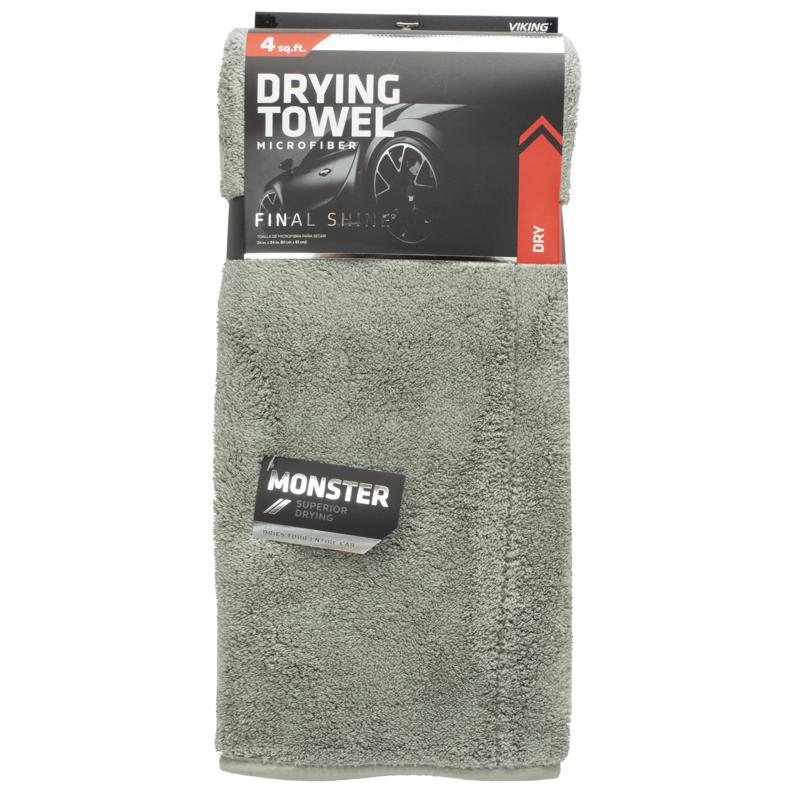 Viking 24 in. L X 24 in. W Microfiber Car Drying Towel 1 pk