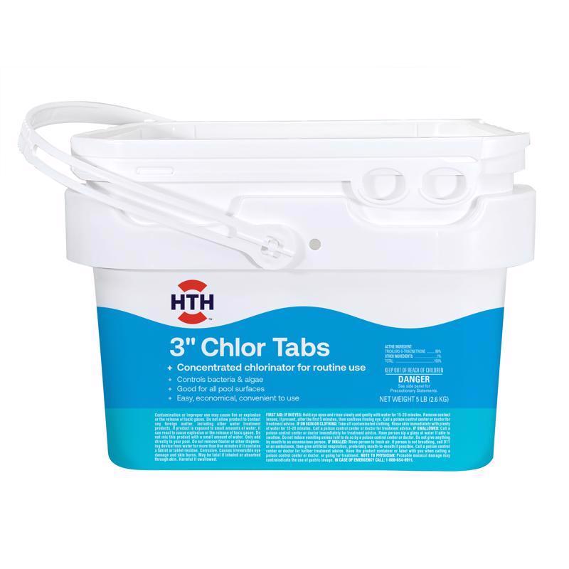 HTH Pool Care 3' Tablet Chlorinating Chemicals 5 lb