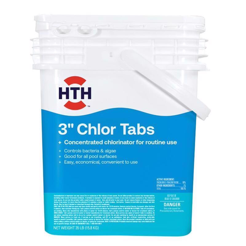 HTH Pool Care 3' Tablet Chlorinating Chemicals 35 lb