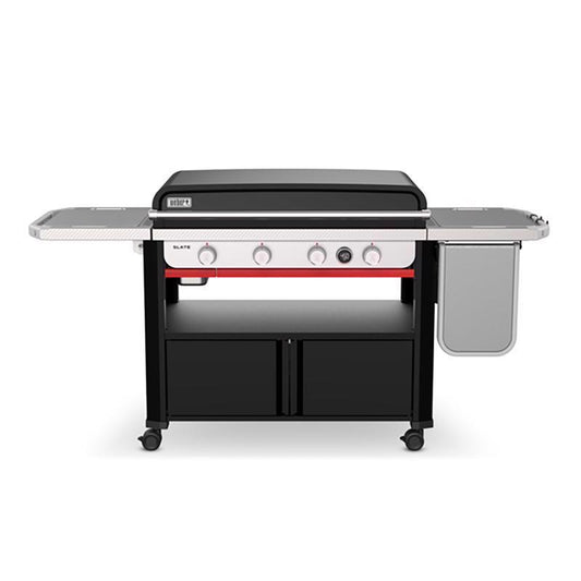 Weber Slate 36" Rust-Resistant 4 Burner Liquid Propane Digital Thermometer Outdoor Griddle Black