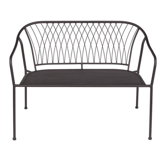 Living Accents Winston Black Steel Frame Stackable Bench