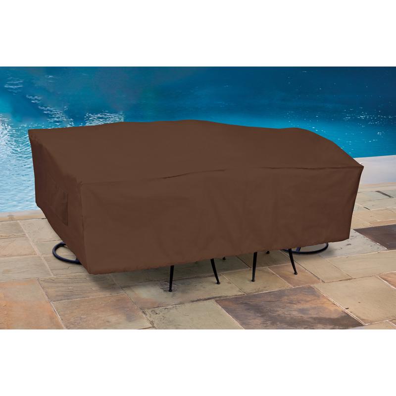 Living Accents 114 in. W Polyester Dining Set Cover