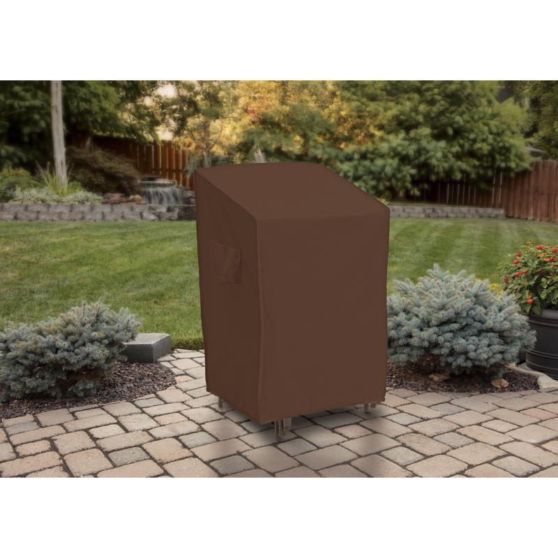 Living Accents Stacked Polyester Chair Cover