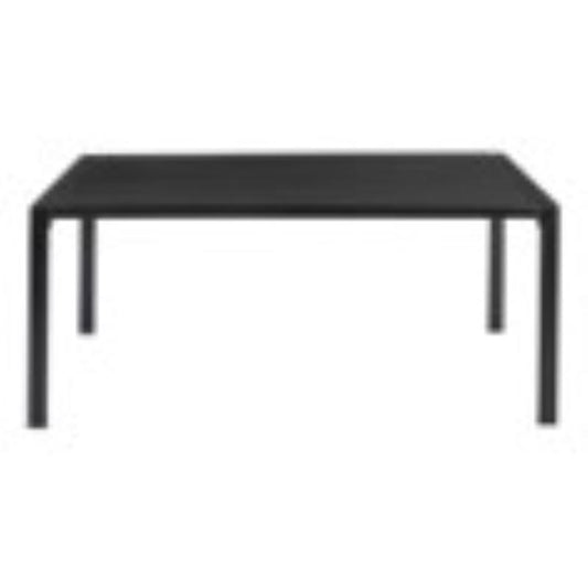 Living Accents Black Rectangular Steel Dining Table