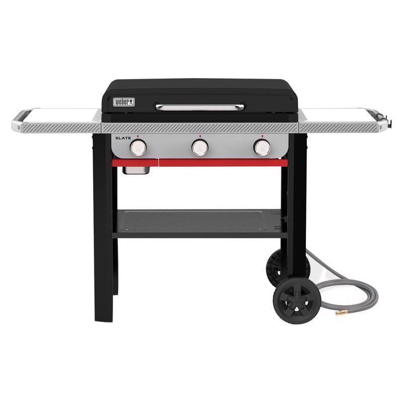 Weber 28" Rust Resistant 3 Burner Natural Gas Outdoor Griddle Black