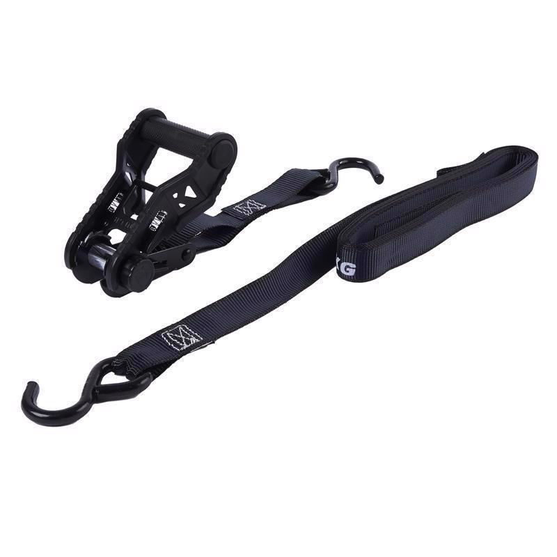 Keeper Extreme Webbing 1 in. W X 14 ft. L Black Ratchet Tie Down 500 lb 2 pk