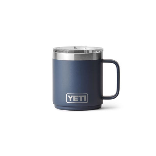 YETI Rambler 10 oz Navy BPA Free Ceramic Lined Stackable Mug with MagSlider Lid