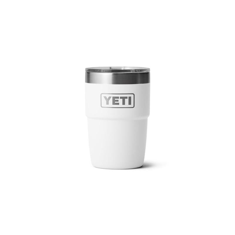 YETI Rambler 8 oz White BPA Free Ceramic Lined Stackable Tumbler with MagSlider Lid