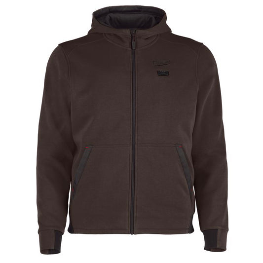 Milwaukee M12 M Long Sleeve Men's Hooded Heated Hoodie Brown