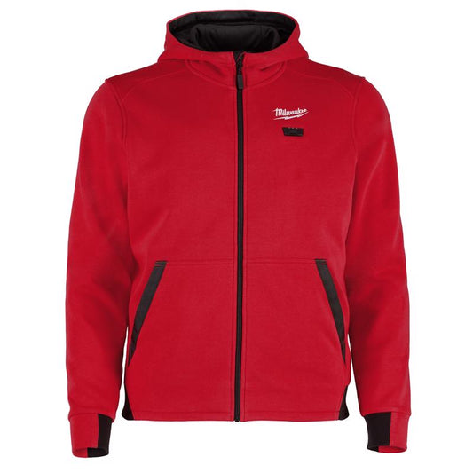 Milwaukee M12 XXL Long Sleeve Men's Full-Zip Heated Hoodie Red