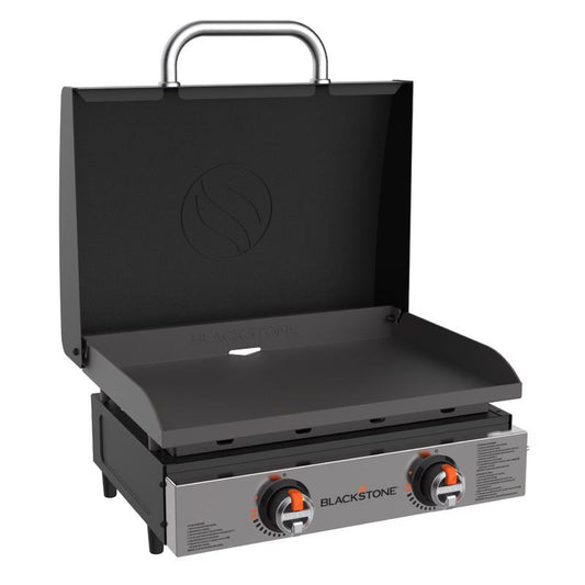 Blackstone 2 Burner Liquid Propane Tabletop Outdoor Griddle Black/Silver