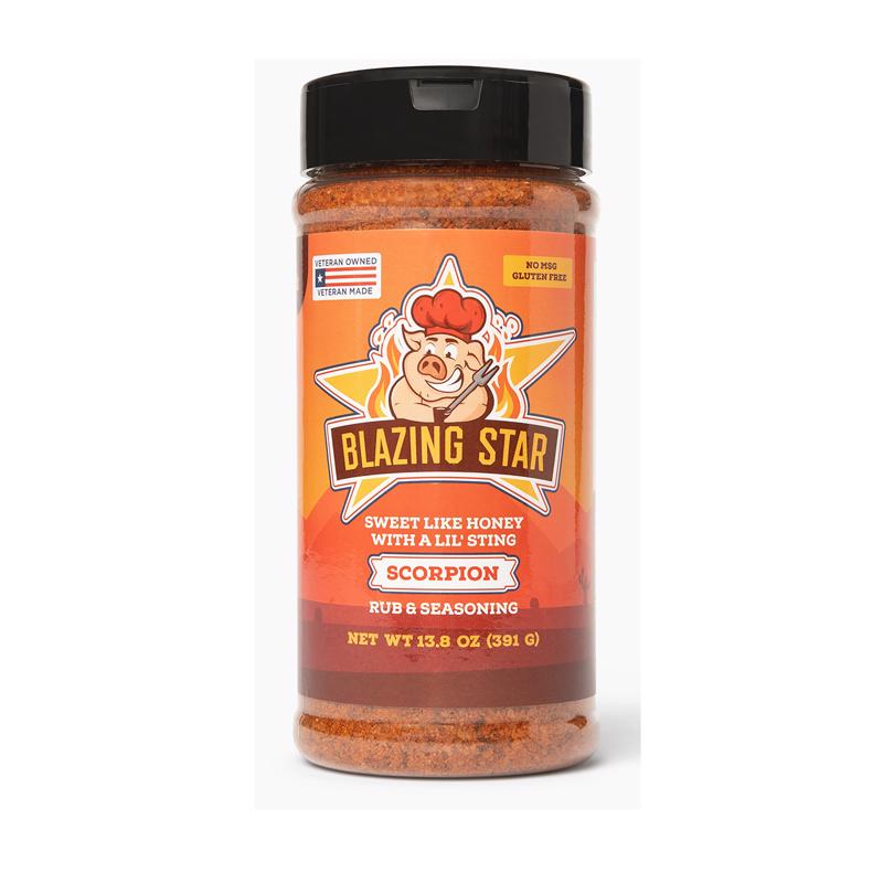Blazing Star Scorpion Bar-B-Q Rub/Seasoning 13.8 oz