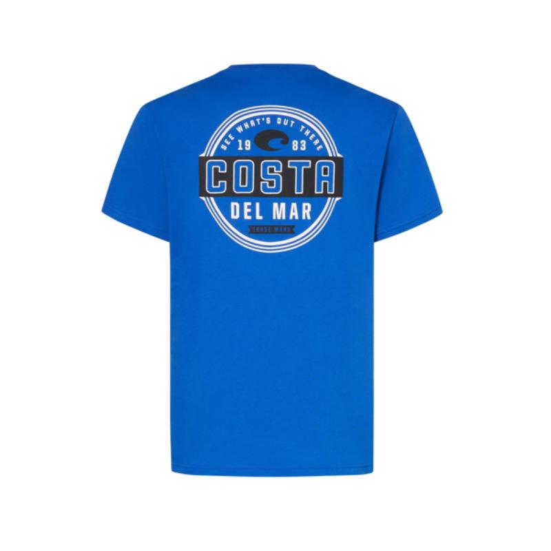 Costa XL Short Sleeve Men's Crew Neck Royal Blue Prado Tee Shirt