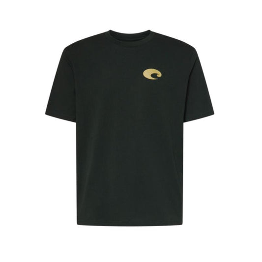 Costa L Short Sleeve Men's Crew Neck Washed Black Species Shield Tee Shirt