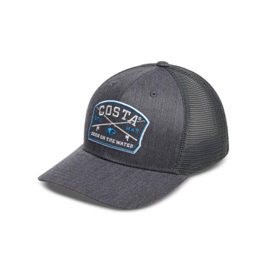 Costa Spinners Trucker Hat Black Heather L/XL