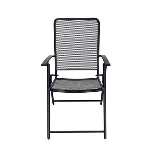 Living Accents 1-Position Black Folding Chair